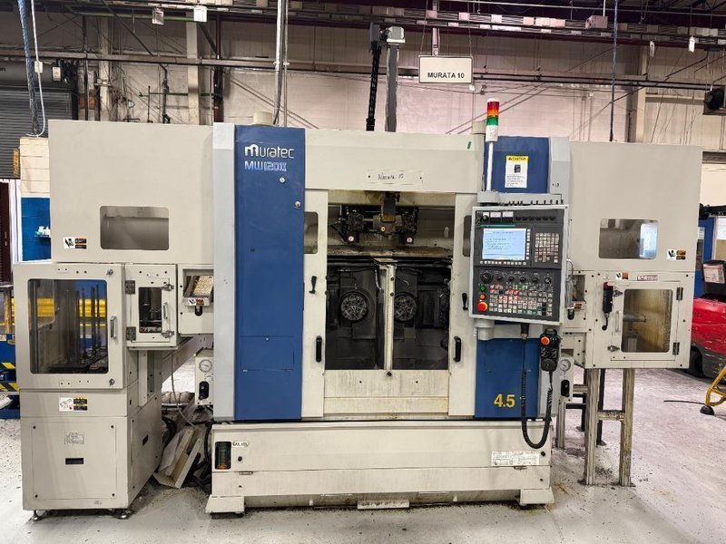 Muratec MW-120II CNC Lathe, 2020 – Twin Spindle, Twin Turret, Overhead Gantry Loader, Feeder Table, Part Conveyor