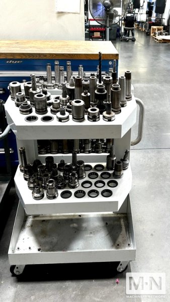 5-Axis Mori Seiki NMV-5000 DCG CNC Vertical Machining Center, 2010 w/ 5 Pallet Pools