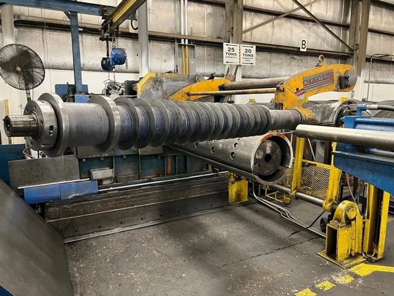 72" x 50,000 LB WARNER &amp; SWASEY 72-40 RECOILER STOCK# 4166