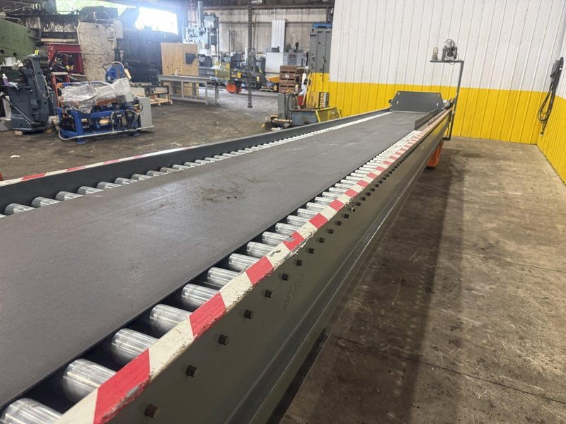 64 FT X 35" ROACH MODEL #TL2 TRUCKLOADER TWO-STAGE POWERED TELESCOPING ROLLER CONVEYOR: YOBRO #25707