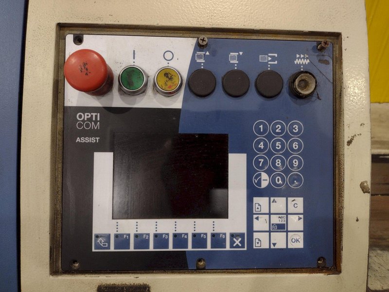 6" HIGH X 14" WIDE WEINIG DIMTER  OPTICUT MODEL #S75 CROSS-CUT AUTOMATIC WOOD SAW, NEW 2003: STOCK #22923