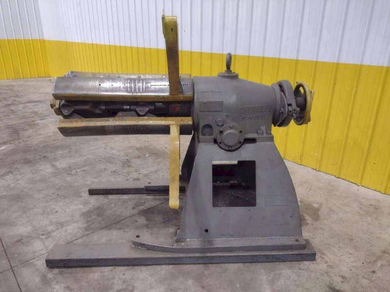 10,000 LB. X 30" LITTEL MODEL 90-30 PULL-OFF COIL-REEL UNCOILER. STOCK # 0992125
