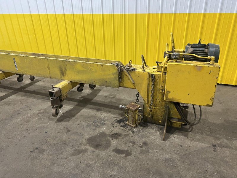 144" WIDE HYDRAULIC CLAMPING FIT-UP TACKING PRESS, FOR WELDING I-BEAMS: STOCK #19478