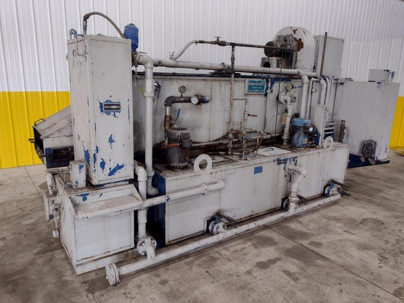 24" X 12" X 3 STAGE RANSOHOFF MODEL SURECLEAN MESH BELT CONVEYOR PARTS WASHER. STOCK # 0237725