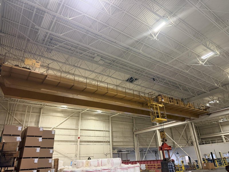 33 TON x 97' P&amp;H CLASS D DOUBLE GIRDER OVERHEAD BRIDGE CRANE: YOBRO #26426