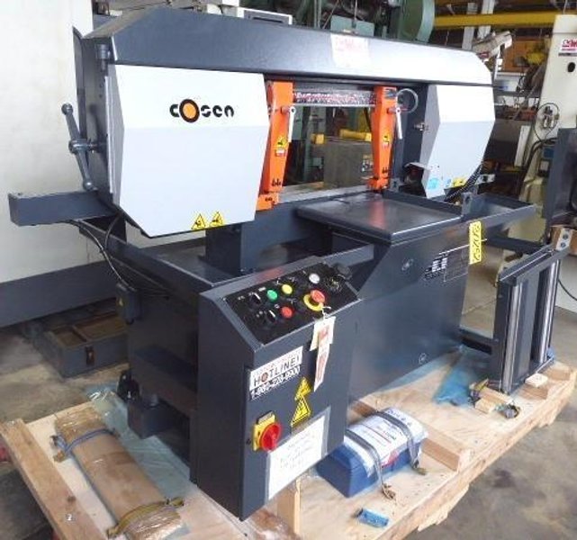 11" x 19" COSEN Horizontal Band Saw Model SH-500M, Miter, Semi-Auto, 1" Blade 3 HP, To Order