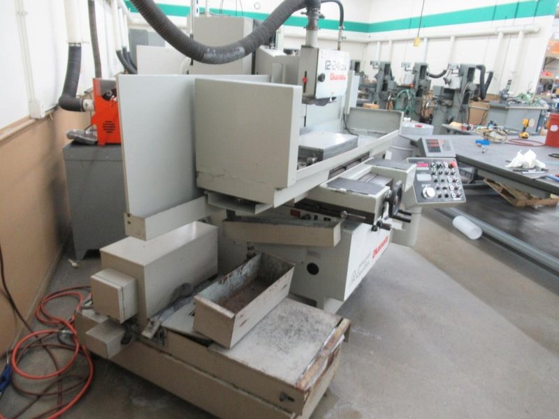 Okamoto ACC 12.24DX 3-Axis Hydraulic Surface Grinder with Incremental Down Feed, Heidenhain DRO for Cross Feed, 12"x24" Chuck, Coolant System with Paper Filtration- Auction Item