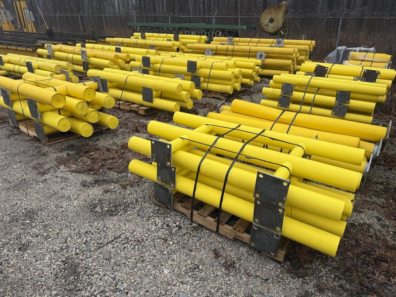 (20) 6' LONG x 36" HIGH IDEAL SHIELD TWO LINE PLASTIC COATED HEAVY DUTY GAURDRAIL BARRIER: YOBRO #24874