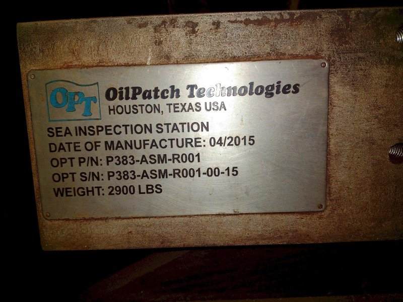 16" OIL PATCH TECHNOLOGIES (OPT)  (NEW 2015) MODEL #TDS-150 MAGNETIC PARTICLE INSPECTION MACHINE SYSTEM, FOR  DOWN HOLE PIPE &amp; TUBE: STOCK #19388