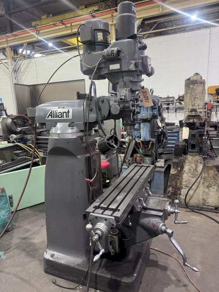 3 HP ALLIANT RAM TYPE VERTICAL MILLING MACHINE: STOCK #80801