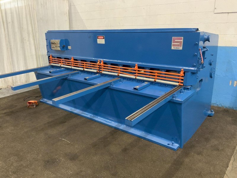 10' x 1/4" SUMMIT HYDRAULIC SQUARING SHEAR: STOCK #78851