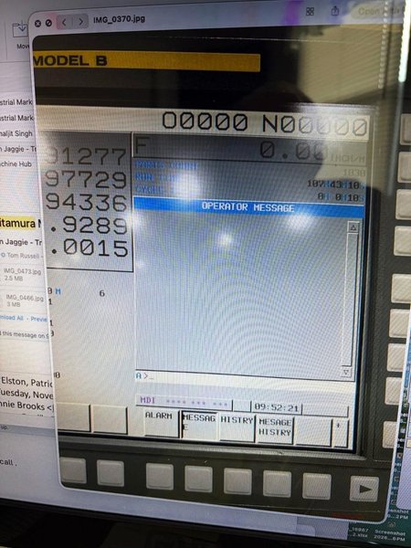 Kitamura My-Trunnion  5-Axis VMC, 2017 -Fanuc Series 30i CNC Controls , 50 Position Automatic Tool Changer, 20,000 RPM Spindle, Thru-Spindle Coolant