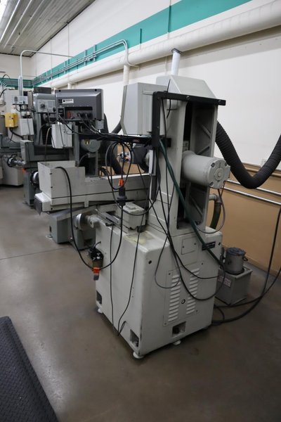 Okamoto Linear 6.18 Hand Feed Surface Grinder, 6"x18", Heidenhain 2-Axis DRO, EM Chuck, Vac-U-Guard, Coolant- Auction Item