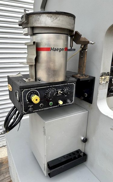 8 Ton Haeger 824 Insertion Press, 24" Throat, Feeder