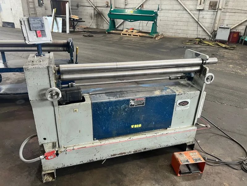 USED WDM MODEL B-2.6-48 4' X 20 GAUGE 3-ROLL INITAL PINCH PLATE ROLL