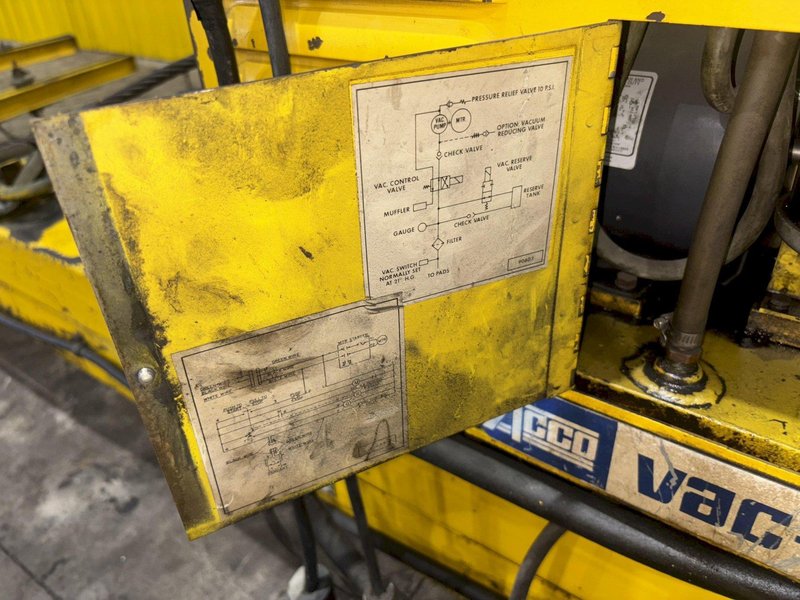 3,000 LBS ACCO MODEL #X7600-38-7-12-21-B8M VAC-O-LIFT VACUUM SHEET LIFTER: STOCK #11235