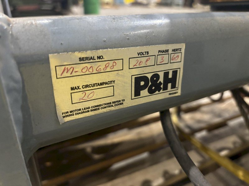 2 TON P&amp;H "HEVI-LIFT SERIES M" POWERED CABLE HOIST WITH POWER TROLLEY: STOCK #17098