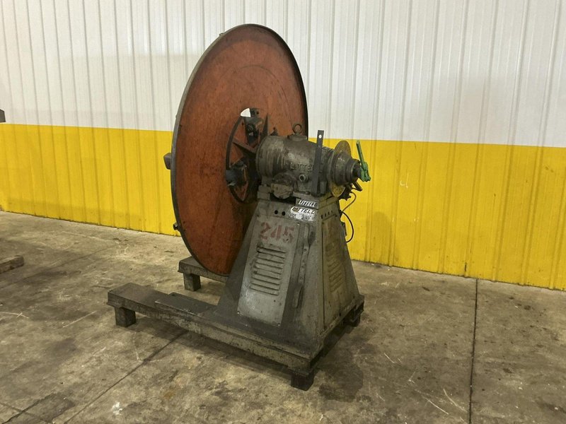 4,000 LBS X 18" LITTELL MODEL #40-18 PULL OFF COIL REEL UNCOILER: YOBRO #24893