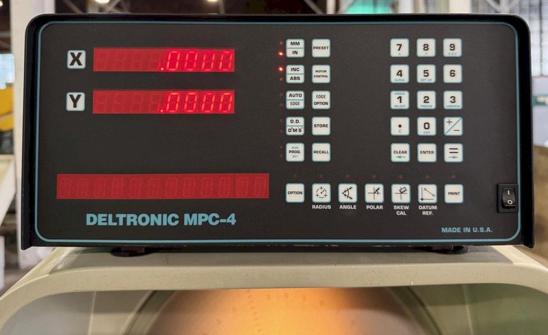 14" Deltronic Optical Comparator DH14-MPC4, Surface Illumination, DRO