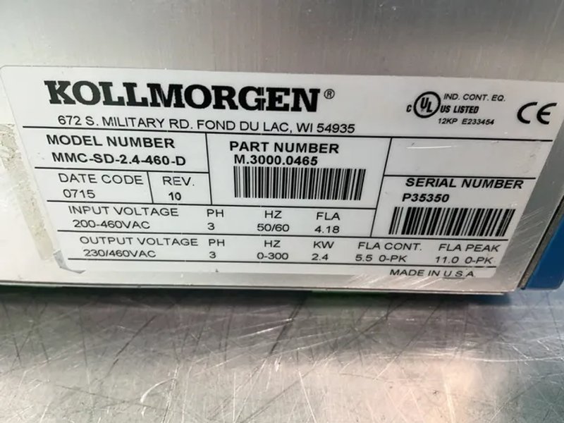 Kollmorgen  Servo Drive  - Mmc-sd-2.4-460d