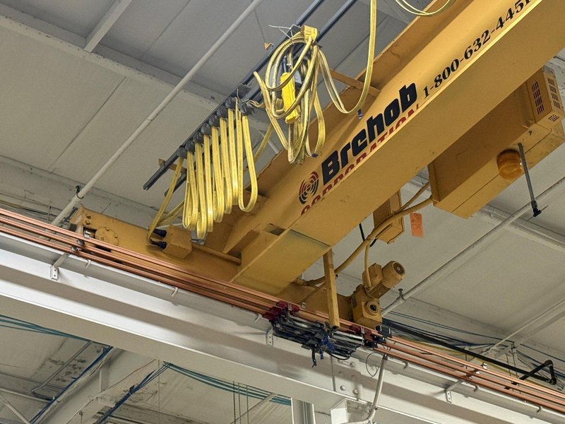 10 TON x 35' WIDE X 180' LONG BREHOB SHAW BOX TOP RUNNING BRIDGE CRANE SYSTEM : YOBRO 25774