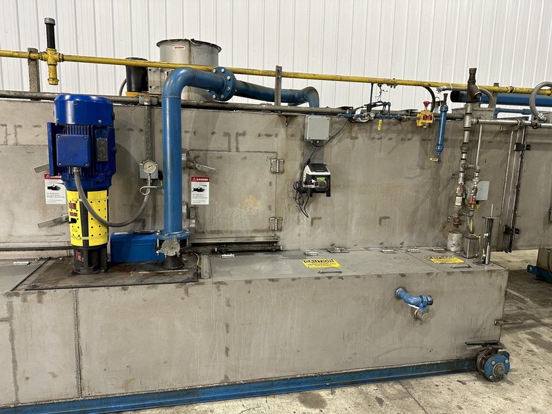18" X 15" H X 4 STAGE CONTINENTAL EQUIPMENT CORP GAS HEAT STAINLESS STEEL CONVEYOR WASHER, NEW IN 2010: STOCK #21908