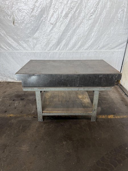 36" X 60" X 8" GRANITE SURFACE PLATE W/ STAND. STOCK # 0447325.