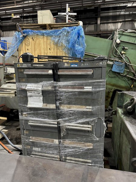 9 DRAWER X 30” X 28” X 59”  STANLEY VIDMAR TOOL STORAGE CABINET: YOBRO #26070