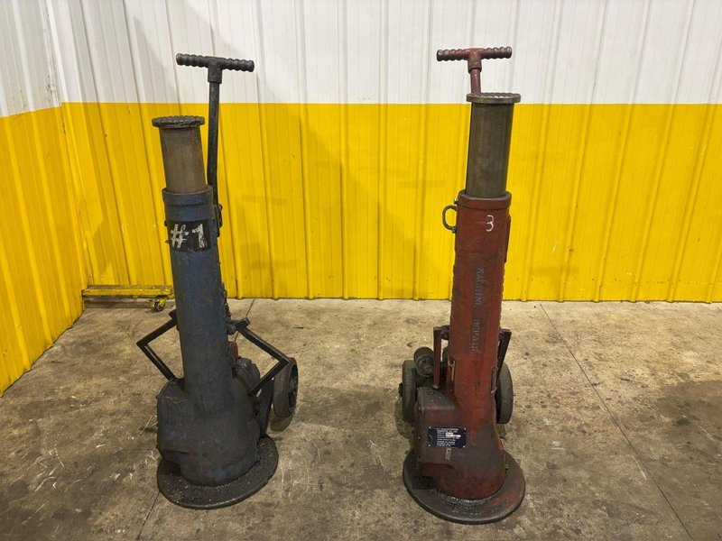 (2) 100 TON DUFF NORTON MODEL #144-CMJ AIR MOTOR JACKS, 30" LIFT: YOBRO #24190