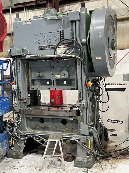 100 ton Minster P2-100-48 Piece-Maker SSDC Mechanical Metal Stamping Press
