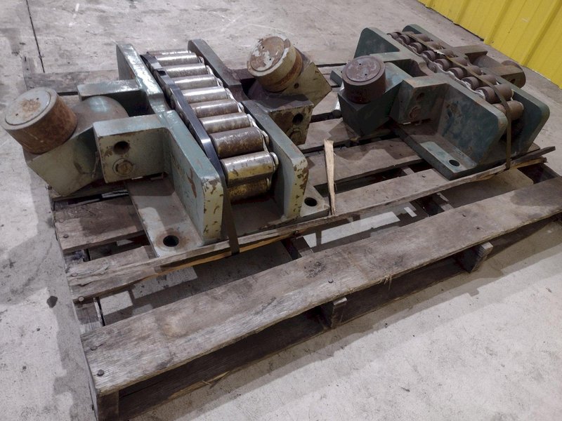 (2) 75 TON HILLMAN MODEL #75-OT ROLLER TYPE MACHINERY MOVING SKATES: STOCK #22986