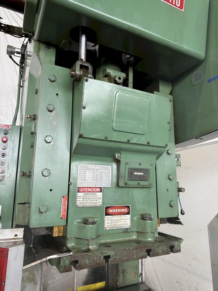 110 TON BLISS C-110 OBI PRESS. STOCK # 0789624.