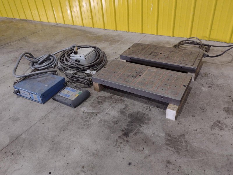 14" x 29" TECNOMAGNETE MODEL #QX408UMK6 MAGNETIC SURFACE CHUCK &amp; CONTROLS: STOCK #20551