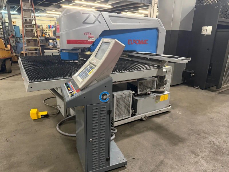 USED EUROMAC ZX FLEX 33 TON CNC PUNCHING MACHINE WITH TOOL ROTATION