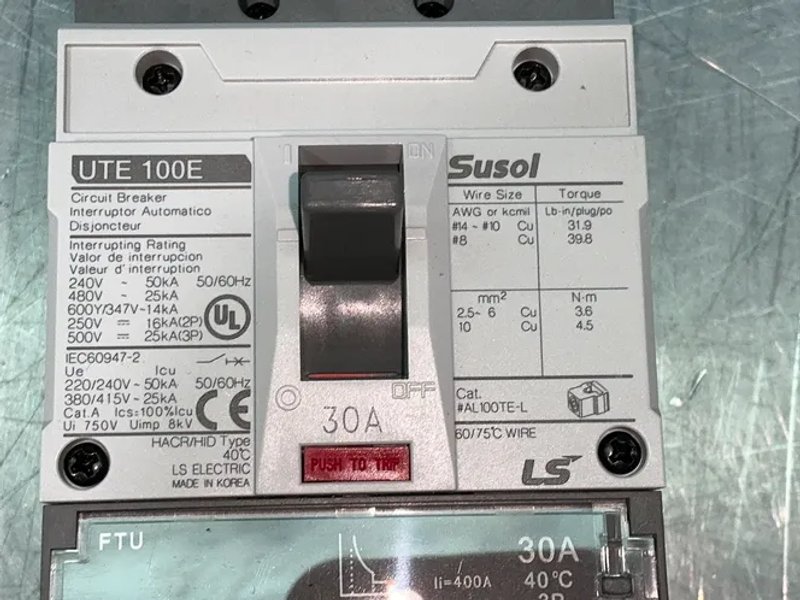 Ls Electric Ute100e Molded Case Circuit Breakers - 02050052ul