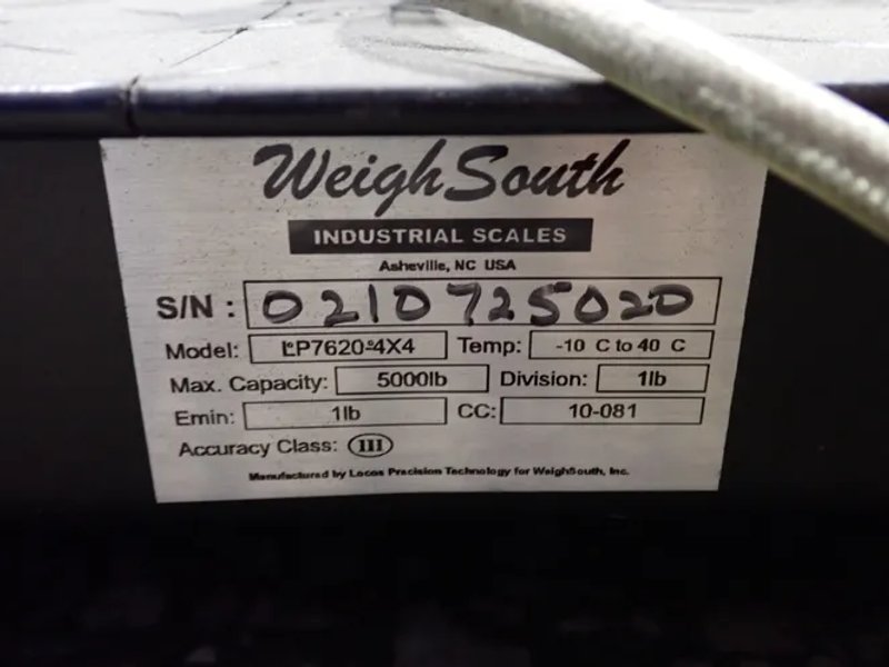 Industrial Scales  5000 Lbs / 48" X 48" Digital Floor Scale  - Lp760-4x4