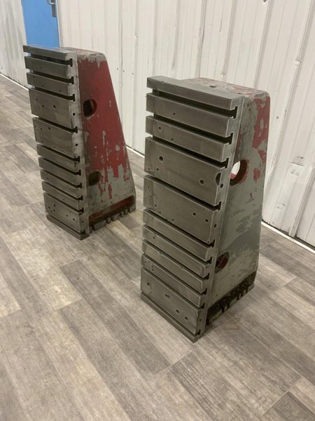 1 SET OF 12" X 36" G &amp; L T SLOTTED ANGLE PLATES: STOCK #81243"