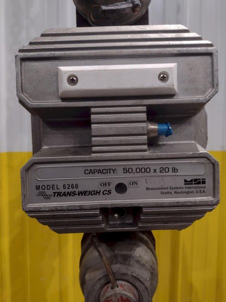 50,000 LBS MSI MODEL #6260CS TRANS-WEIGH WIRELESS LOAD CELL, FOR  CRANE SCALE: YOBRO #24762