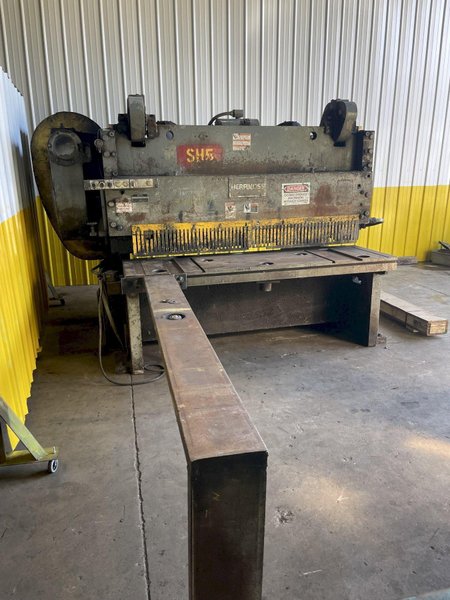 6' X 1/2" HERR VOSS MODEL #0806 LODGE &amp; SHIPLEY POWER SQUARING SHEAR: STOCK #14240