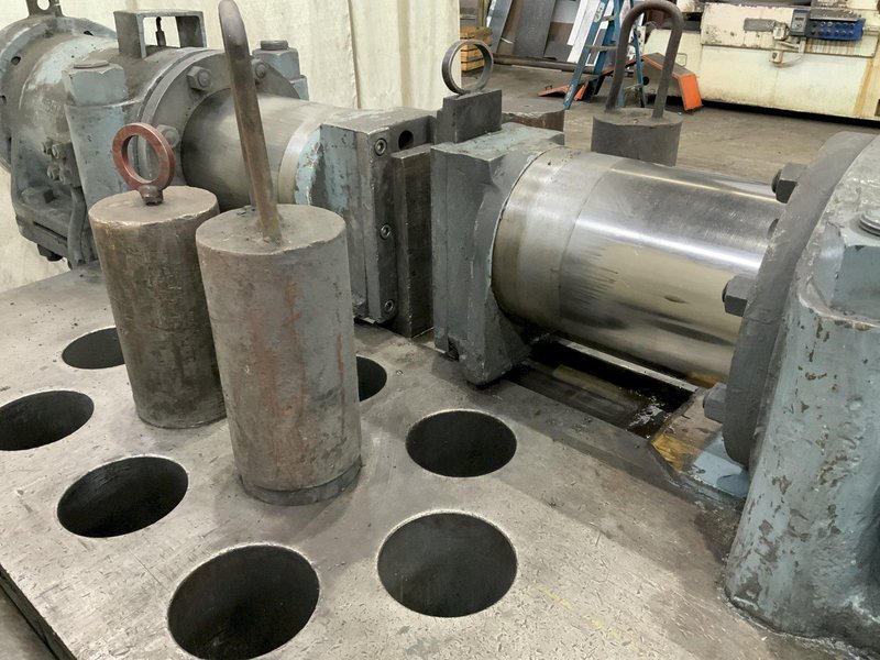 300 TON WATSON-STILLMAN HORIZONTAL DOUBLE RAM CAMBERING MACHINE: STOCK #80725