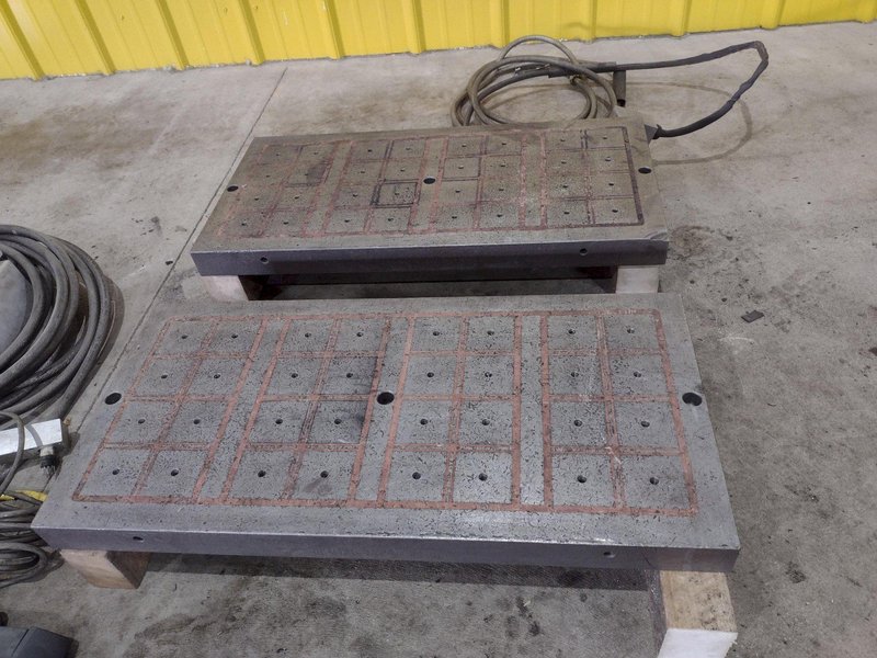 14" x 29" TECNOMAGNETE MODEL #QX408UMK6 MAGNETIC SURFACE CHUCK &amp; CONTROLS: STOCK #20551