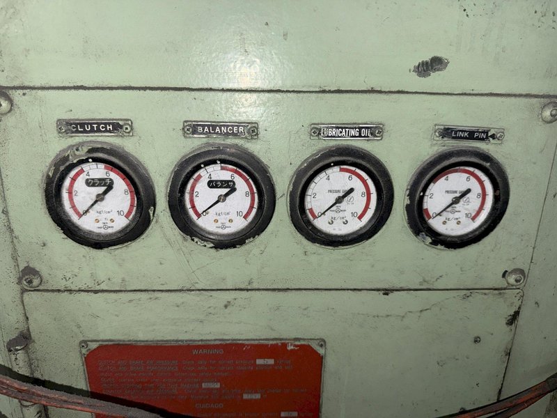 630 TON AIDA MODEL #K-630 KNUCKLE JOINT PRESS, 25-40 SPM, NEW 1991: YOBRO #25820