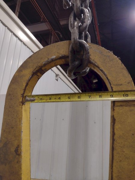 10 TON X 40" WIDE MAZZELLA C-HOOK CRANE COIL LIFTER: STOCK #23568