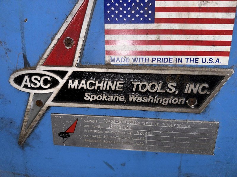44" ASC DUAL HEIGHT "R" &amp; "AG" PANEL ROLLFORMER LINE: STOCK #14226