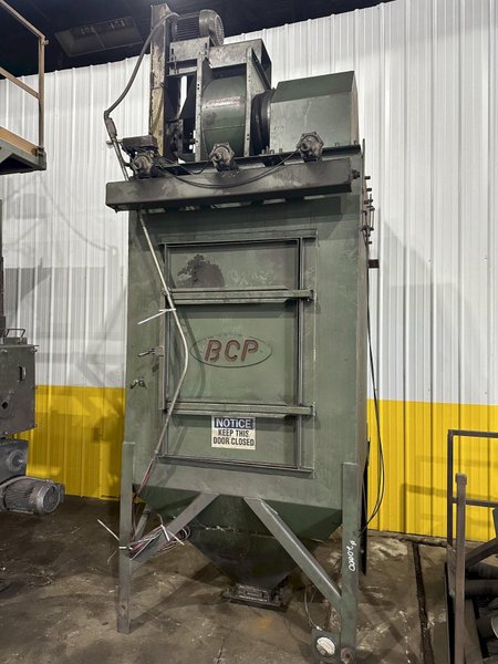 3" BCP MODEL #A4-7620 3-WHEEL COIL BAR PASS -THROUGH BLAST MACHINE, RECLAIM &amp; DUST COLLECTOR: STOCK #20000