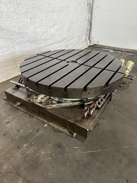 60" LUCAS AIR LIFT ROTARY POSITIONING TABLE. STOCK #0314122