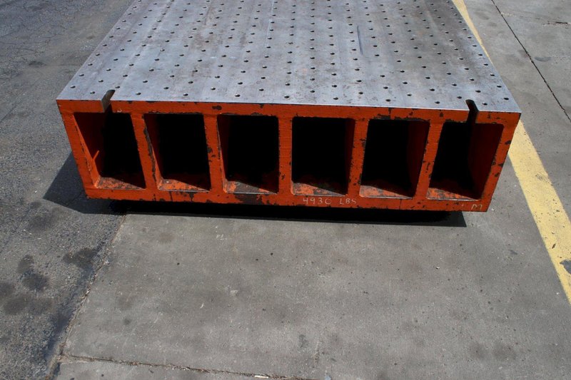 53-1/2" X 54" X 16" DRILLED &amp; TAPPED PLATE: STOCK #76524