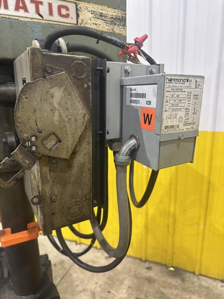 20" POWERMATIC MODEL #1200 VERTICAL SINGLE SPINDLE DRILL PRESS: YOBRO #23859