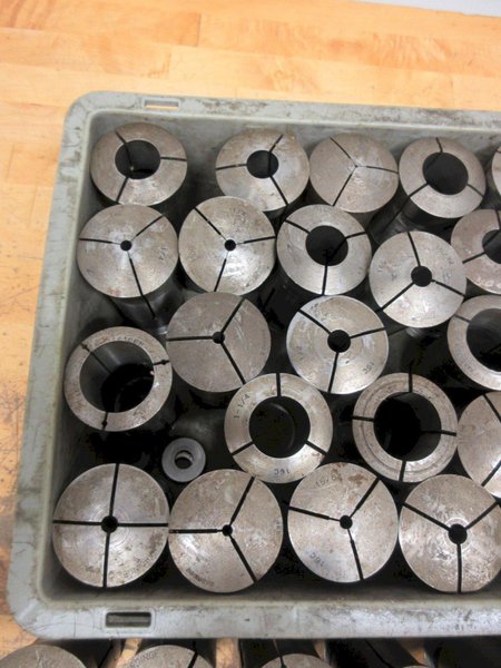 Hardinge and Lyndex 16C Collets, (35pcs) Various Diameters- Auction Item