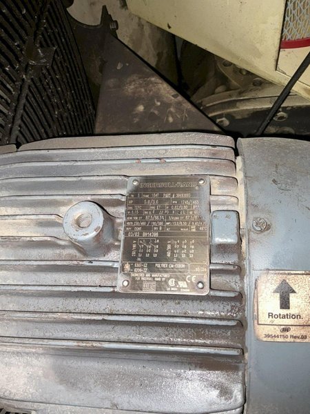 75 HP INGERSOLL-RAND MODEL #SSR-XF75 ROTARY SCREW AIR COMPRESSOR: YOBRO #25149